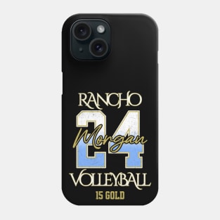 Morgan #24 Rancho VB (15 Gold) - Black Phone Case