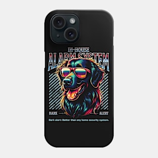 Bark Alert Retriever Dog Phone Case