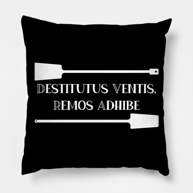 Destitutus Ventis, Remos Adhibe Pillow by StillInBeta