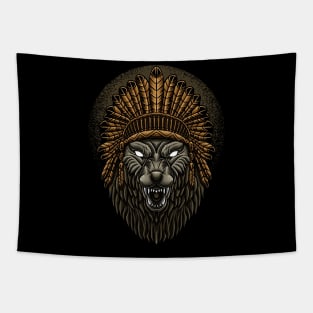 Wolf Head Tapestry