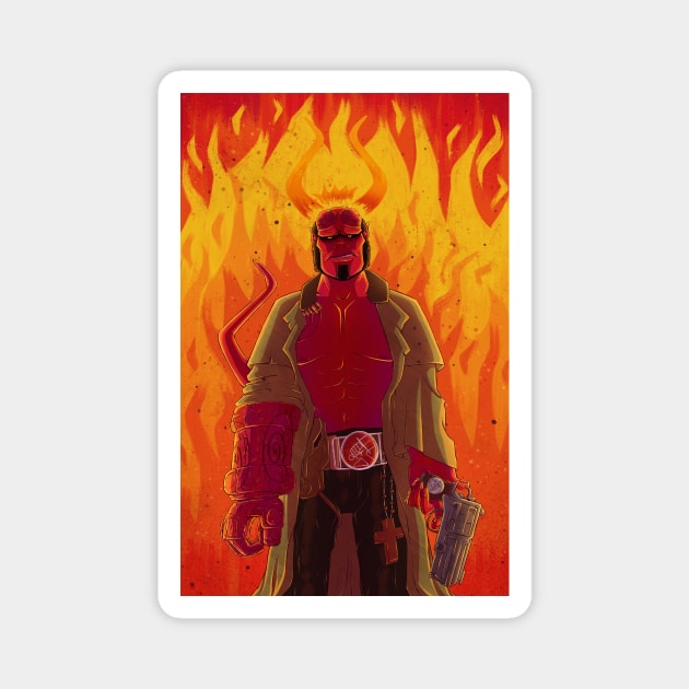 Hellboy Magnet by Bratzoid