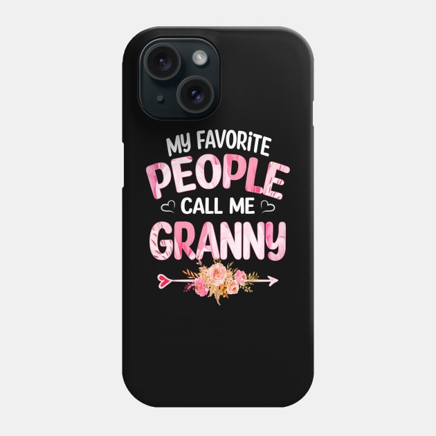 My Favorite People Call Me Granny Phone Case by Bagshaw Gravity