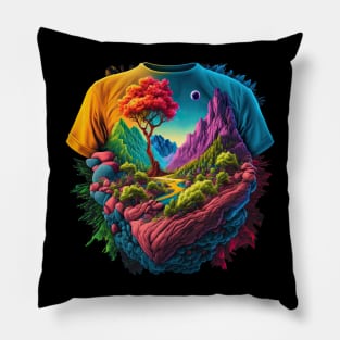 Psychedelic Shirt in Shirt Pillow