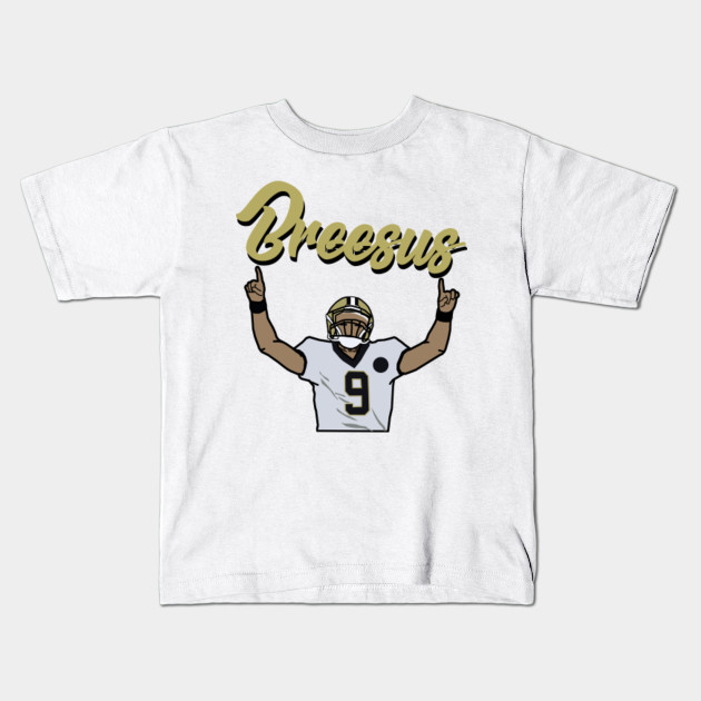 Drew Brees New Orleans Saints Pixel Art T Shirt 1 Kids T-Shirt by