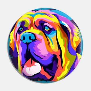 Mastiff Pop Art - Dog Lover Gifts Pin