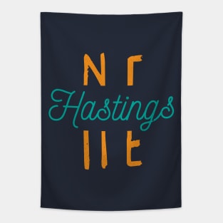 Hastings Nebraska City Typography Tapestry