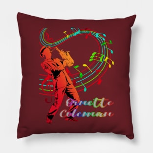 A Man With Saxophone-Ornette Coleman Pillow