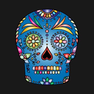 Sugar Skull Chromatic Day of the Dead Dia de los Muertos T-Shirt