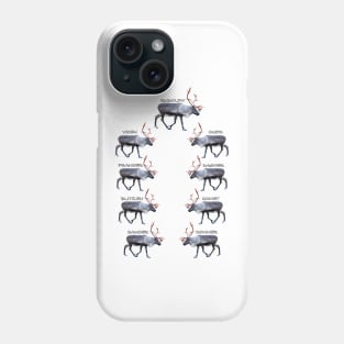 Santas reindeer Phone Case