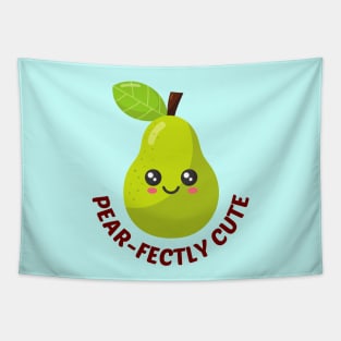 Pear-Fectly Cute - Cute Pear Pun Tapestry