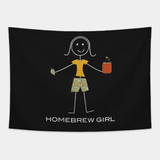 Funny Womens Homebrew design Tapestry