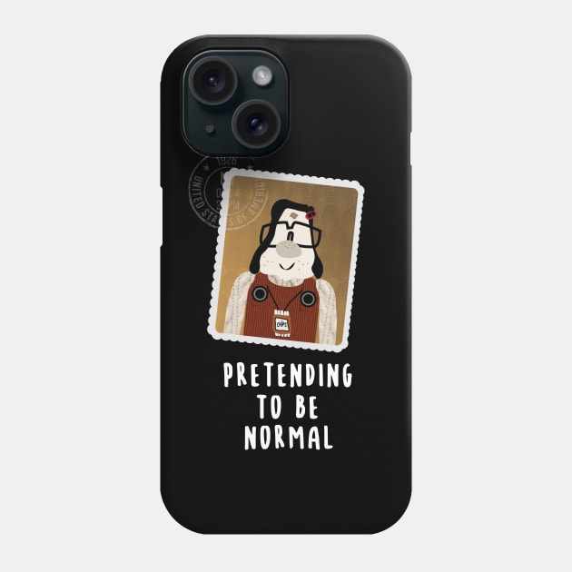 Pretending to be normal - mary and max Phone Case by Naive Rider