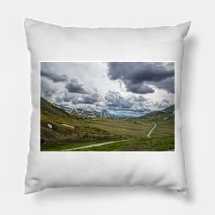 Road Through Denali Pillow