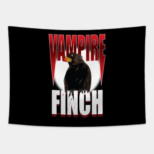 Vampire finch Tapestry