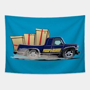 Cartoon truck Tapestry