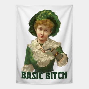 Basic Bitch / Humorous Vintage Design Tapestry