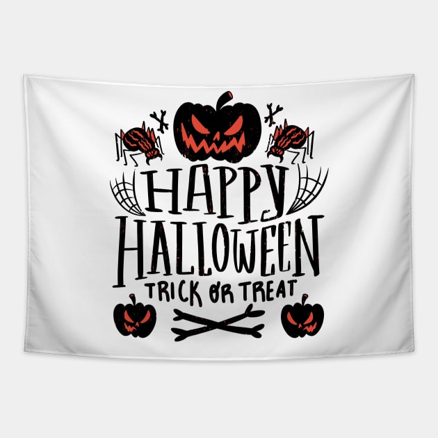 Happy Halloween - Trick Or Treat Tapestry by LAPublicTees