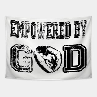 Empowered by GOD Baseball Tapestry