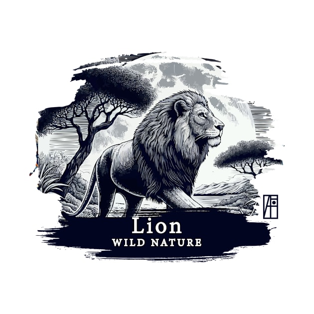 Lion - WILD NATURE - LION -16 by ArtProjectShop