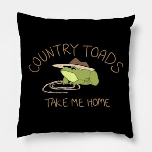 Country toads Pillow