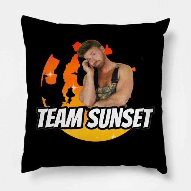 Team Sunset Pillow by Weathering Rainbows