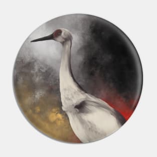 Sandhill Crane Pin