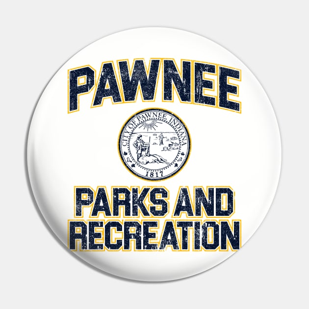 Pawnee Parks and Recreation (Variant) Pin by huckblade