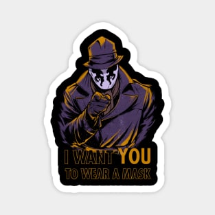 I Want YOU to Wear a Mask Magnet