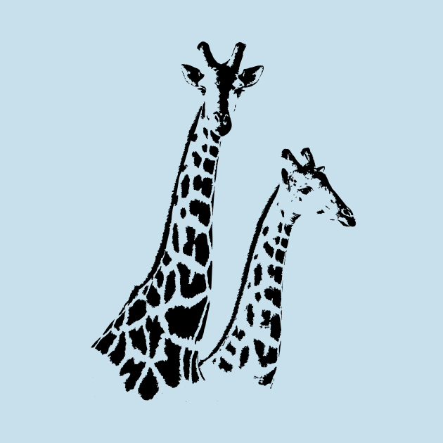 Giraffe Pair | African Wildlife by scotch