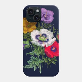 Colorful poppies Phone Case