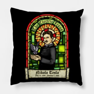 Nikola Tesla - Rest In Power Pillow