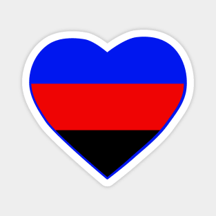 Pride Flag Heart Polyamory Magnet