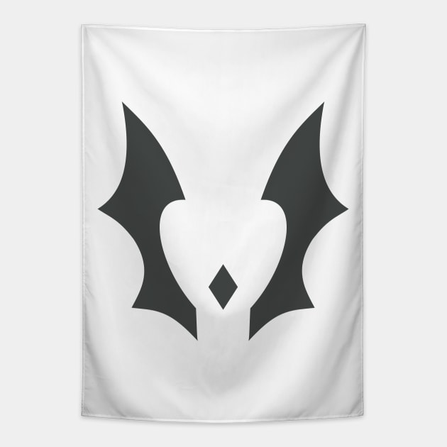 Gray Three Pronged Horde Tapestry by Xelina