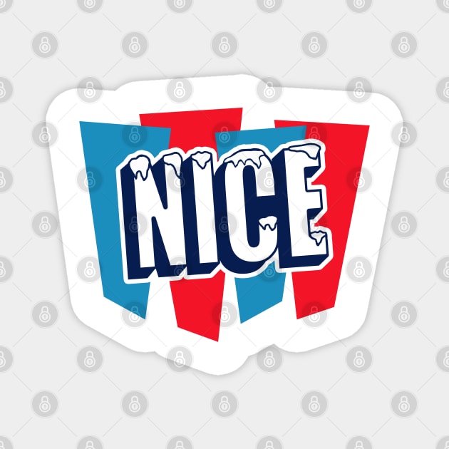 The Nice List - Vintage Retro Icee Logo Magnet by elevens.design