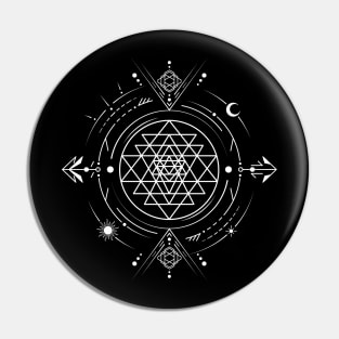 Sri Yantra | Sacred Geometry Pin