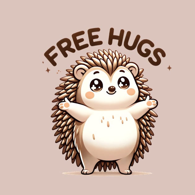 Cuddly Hedgehog: Free Hugs and Smiles for All! by Ingridpd