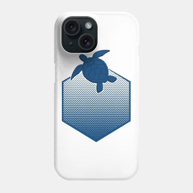 Sea Turtle in the Deep Blue Sea Phone Case by FunawayHit