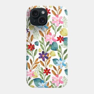 Scandinavian Summer Colorful Spring Flowers Phone Case