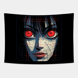 female ghost gaze Tapestry