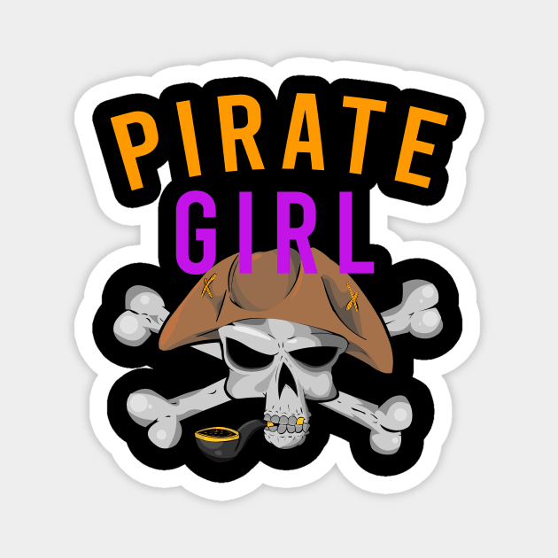 Pirate Girls Magnet by cypryanus