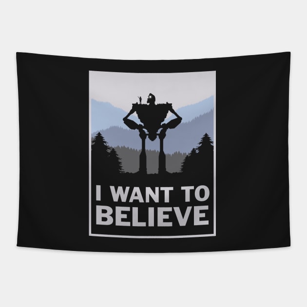 I want to believe in giants Tapestry by Eilex Design