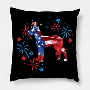 Vizsla Uncle Sam Hat 4Th Of July Pillow