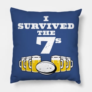 I Survived The Rugby Sevens Rugby Fan Gift Pillow
