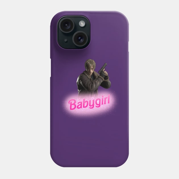 Leon Kennedy Babygirl Phone Case by whizz0