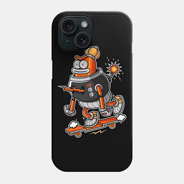 Skateboard Bomb Phone Case by karyatansu