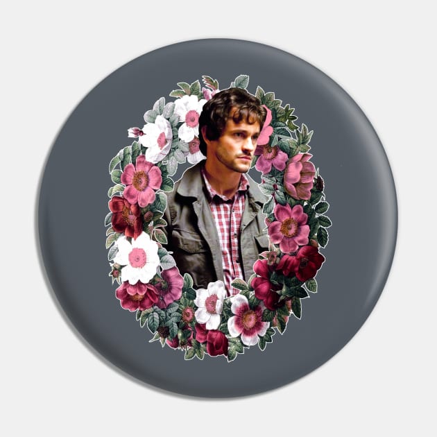 Will Graham Wreath Pin by aliciahasthephonebox