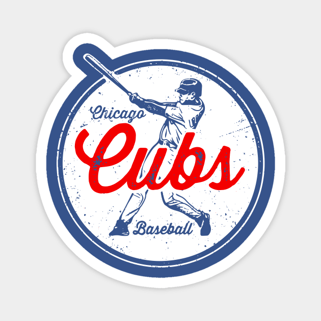 Vintage Cubs Magnet by Throwzack