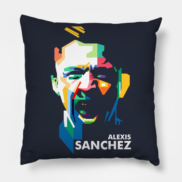 ALEXIS SANCHEZ Pillow by erikhermawann22
