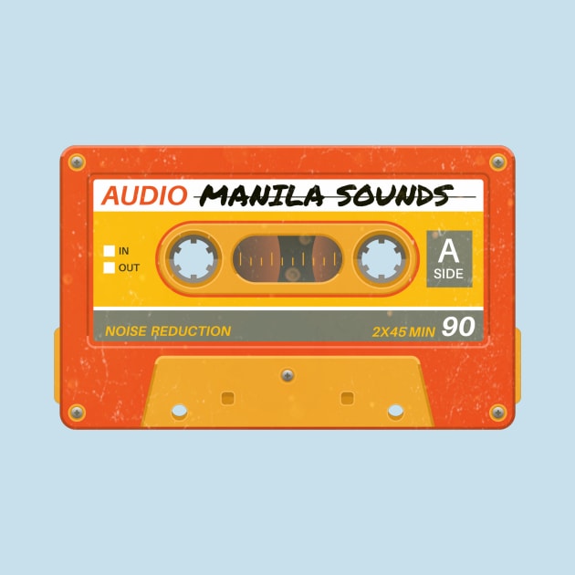 Manila Sounds Retro Cassette Tape Pop Art by Edongski303 Teepublic Merch