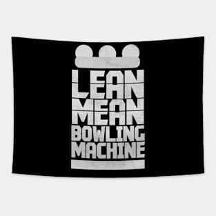 Lean Mean Bowling Machine - Lawn Bowl Tapestry